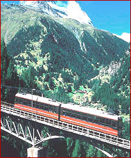 Glacier Express in Winter, Switzerland